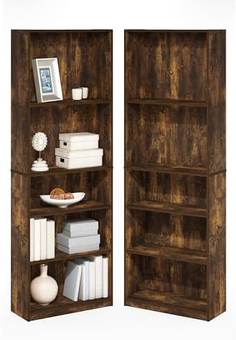 Furinno Jaya 5-Tier Book Shelf - Image 7