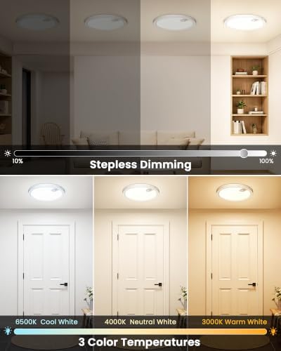 Redane 2 Pack Battery Powered Motion Sensor Rechargeable Ceiling Lights - Image 7