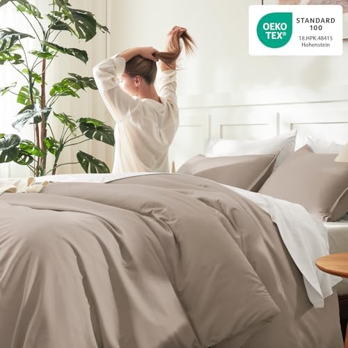 Litanika Queen Comforter Set, 3 Pieces Lightweight Solid Bed Set - Image 4