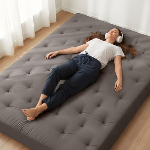 ZonLi Japanese Floor Futon Mattress 100% Cotton Washable Cover Foldable by Zonli
