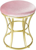 Vanity Chair, Small Velvet Vanity Stool & Ottoman Bench by ELLENSAMQI