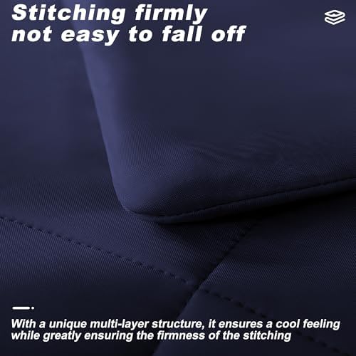 Cooling Comforter King Size, Double-Sided Cold Tech Fabric Quilted Bed - Image 4