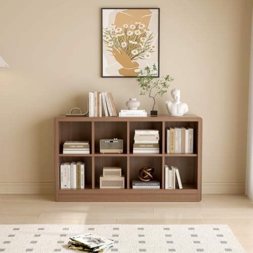 Low Cube Bookcase, 8-Cube Storage Organizer Shelf - Image 7