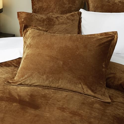 Crushed Velvet Comforter Set Queen Size 5 Pieces Soft Bedding - Image 3