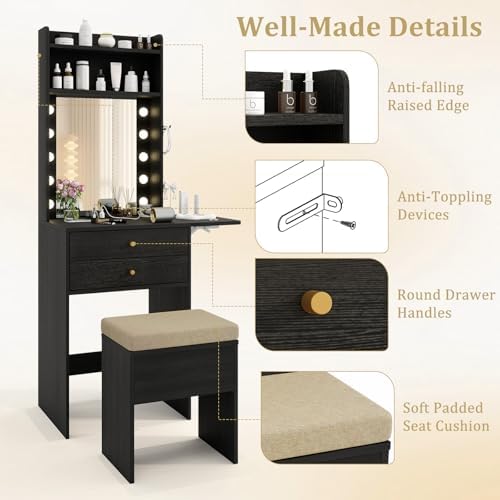 CHARMAID Small Vanity Desk - Image 7
