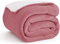 Bedsure GentleSoft Sherpa Fleece Throw Blanket by BEDSURE