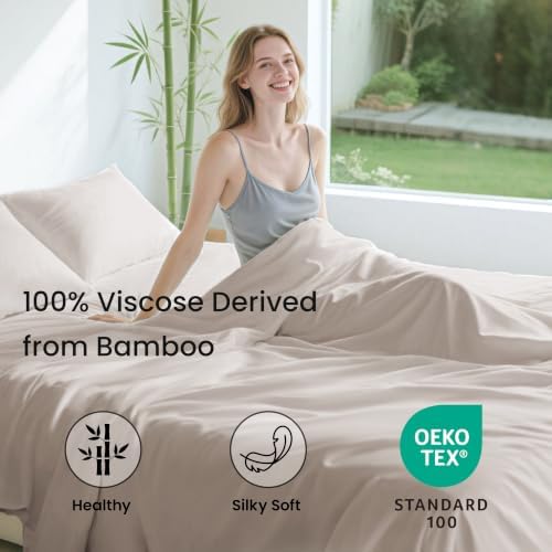 Love's cabin 100% Rayon Derived from Bamboo, Twin XL Sheets - Image 2