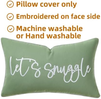 Sunkifover Let's Snuggle Decorative Lumbar Pillow Cover - Image 5