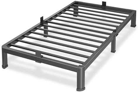 10 Inch Twin Size Metal Platform Bed Frame by Superay