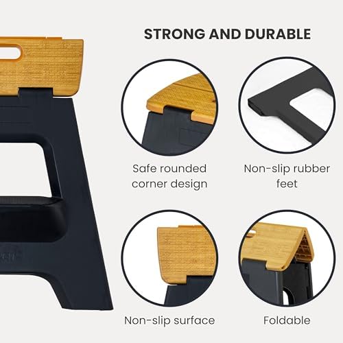 Vigar Compact Folding Step Stool, 16 in 2 Step - Image 4