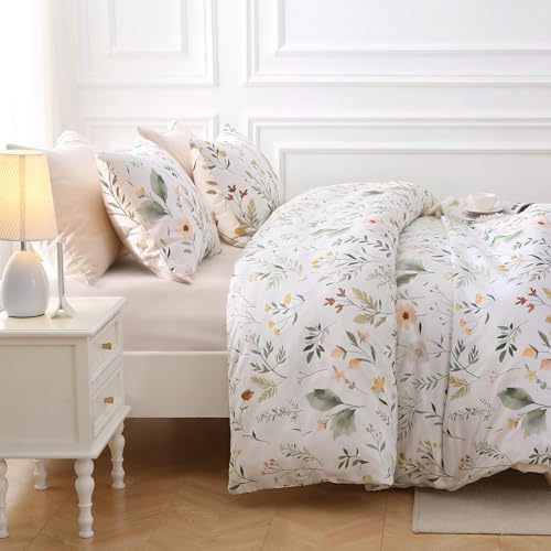 MUXHOMO King Comforter Set, 7-Piece Floral Bed in a Bag - Image 5
