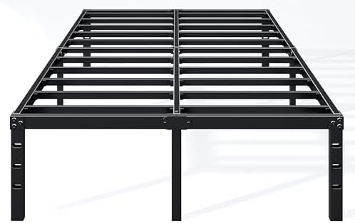 Hafenpo 14 Inch King Bed Frame, Under Bed Storage by Hafenpo