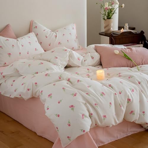 Floral Comforter Set King Size 3 Pcs by Erwinmu