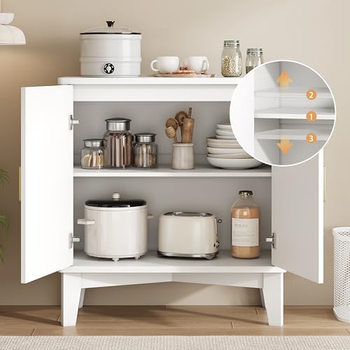 Xixini Fluted Sideboard Buffet Cabinet - Image 4