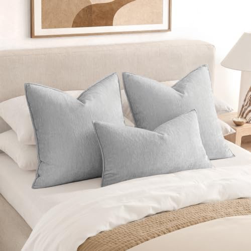 MIULEE Chenille Lumbar Throw Pillow Covers - Image 4