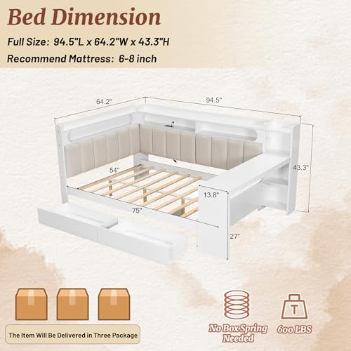 Full Size Corner Bed Frame, Full Size Daybed - Image 2
