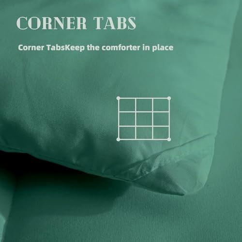 DOWNCOOL Comforters Oversize King Size, Sage Green Duvet Insert, Lightweight - Image 3