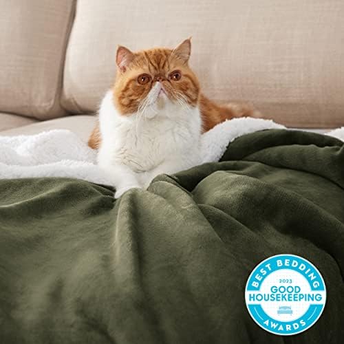 Bedsure GentleSoft Sherpa Fleece Blankets King Size - Image 2
