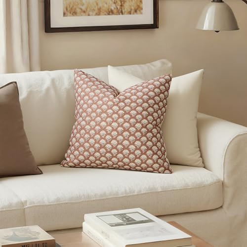 MIULEE Floral Print Decorative Pillow Covers 18x18 - Image 2