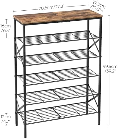 6-Tier Shoe Rack, Shoe Storage Organizer - Image 3