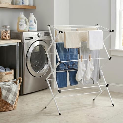 Honey-Can-Do 3-Tier Oversized Clothes Drying Rack, No Assembly - Image 3