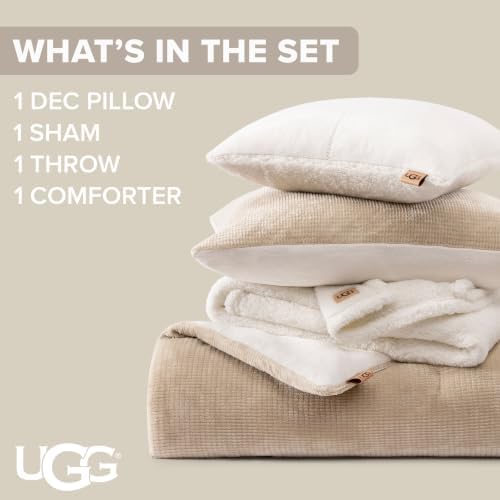 UGG Remina Twin Comforter Set, Dorm Bed in a Bag - Image 4