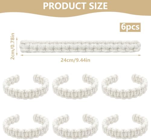 6 Pack Braided Curtain Tieback Elegant Boho Rustic Drapes Holdback - Image 2