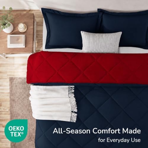 downluxe Twin Comforter Set Soft Reversible 2 Pieces - Image 4