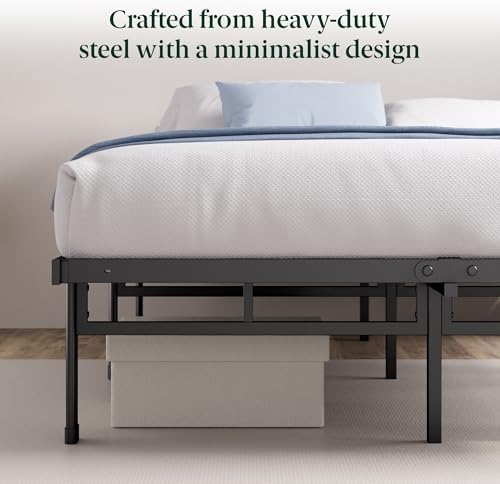 ZINUS Justin 14 Inch Easy to Assemble Mattress Foundation, Steel Support - Image 4