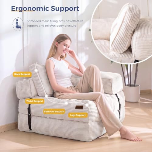 MAXYOYO Folding Sofa Bed, Convertible Chair Bed - Image 5