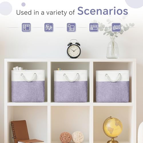 11 inch Cube Storage Bin with Handles 6 Pack - Image 5