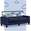 Serta Palisades 73" Track Arm Sofa, Easy Care Polyester, Soft Pillow Back by Serta
