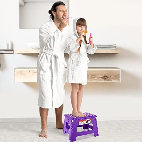 Folding Step Stool 9 Inch, Non-Slip Foldable Stools - Image 2