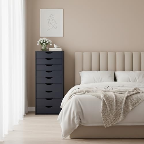 Naomi Home Bianca 9-Drawer Tall Wooden Dresser - Image 2