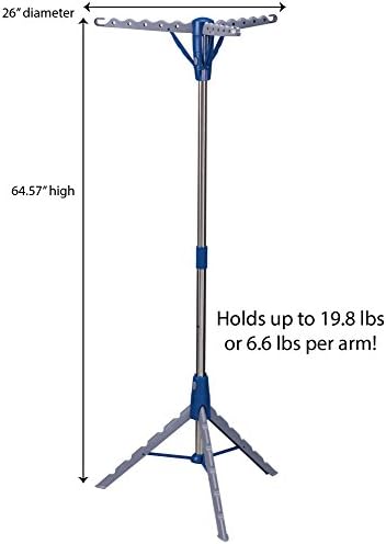 Household Essentials 5009-1 Collapsible Portable Indoor Tripod Clothes Drying - Image 2