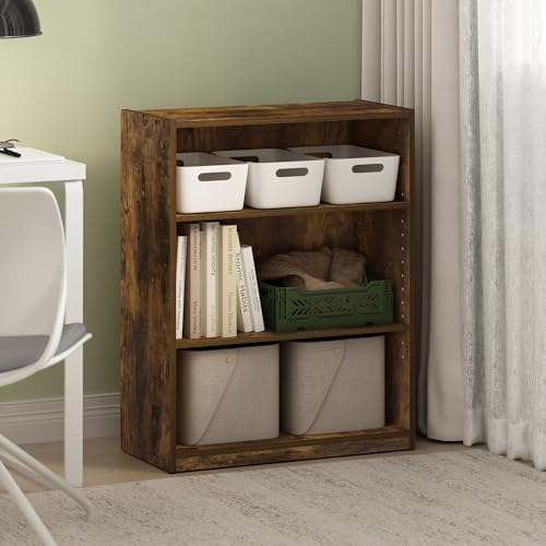 Furinno GEHRY Book Shelf, 3-Tier Small Bookshelf, Bookcase - Image 2