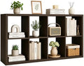 CTESNE【Wooden Thick Frame 8 Cube Storage Organizer Shelf by CTESNE