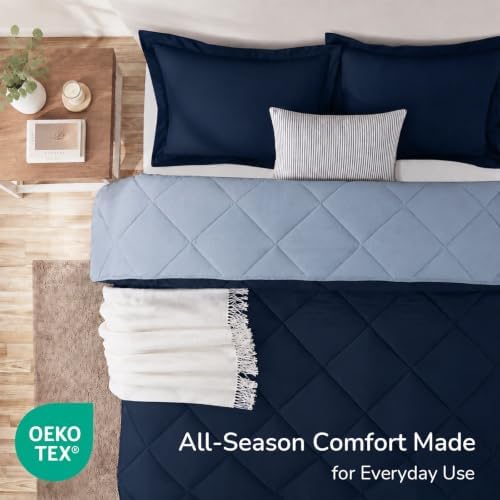 downluxe Twin Comforter Set Soft Reversible 2 Pieces - Image 4