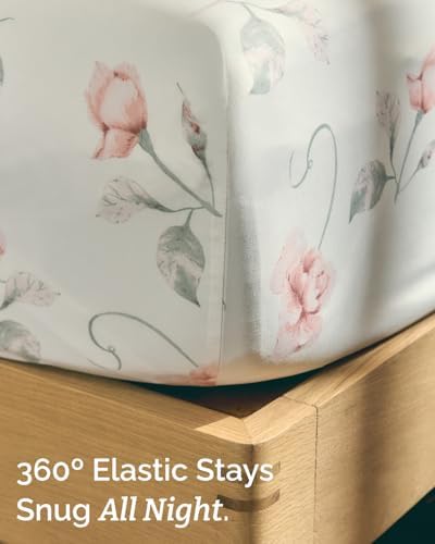 Queen 4 Piece Boho Botanical Floral Sheet Set - Image 5