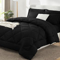 CozyLux King Comforter Set 102"x90" Black by CozyLux