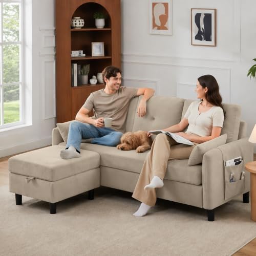 77" Small L Shaped Sectional Sofa Couches - Image 4