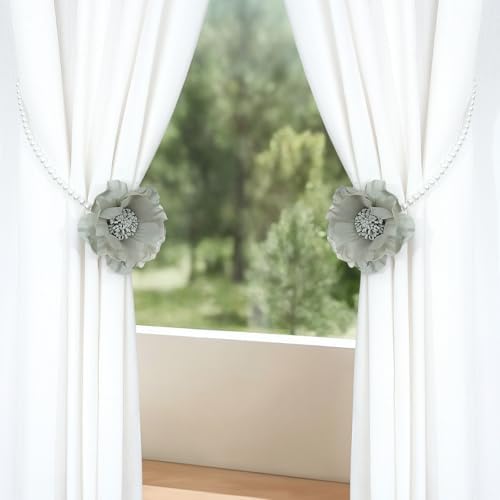 SUQ I OME Pearl Flower Magnetic Curtain Tieback - Image 5