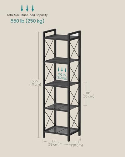 SONGMICS 5-Tier Steel Storage Rack, Shelving Unit - Image 3