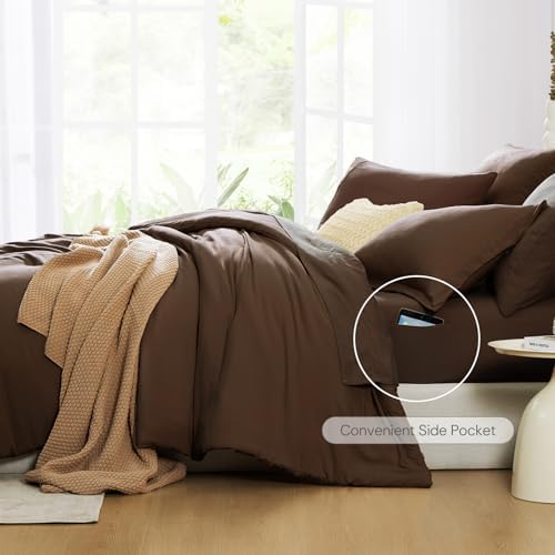 Queen Comforter Set-7 Pieces Soft Prewashed Bed in a Bag Queen Bedding Sets - Image 5