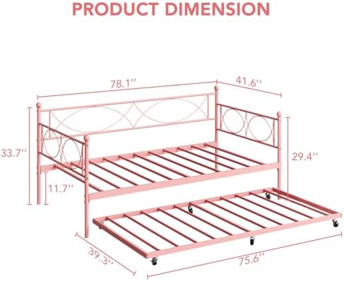 GAOMON Daybed with Trundle - Image 2
