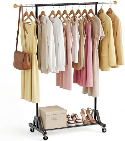 Rolling Garment Rack by HRUSGO