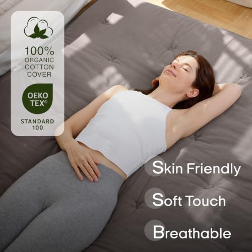 ZonLi Japanese Floor Futon Mattress 100% Cotton Cover Foldable Portable - Image 2
