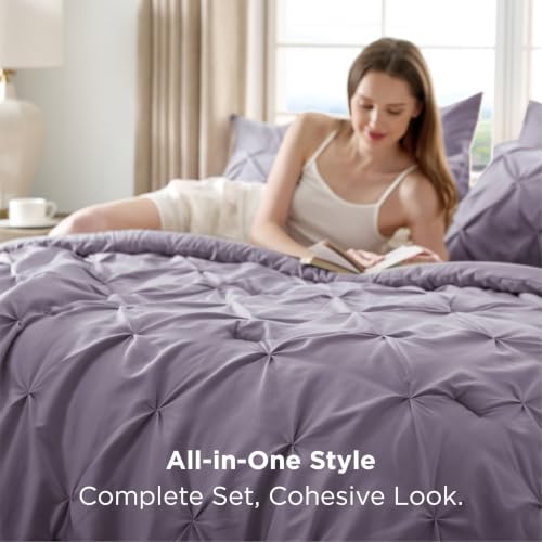 Bedsure 7pc Full Size Comforter Sets & Sheets - Image 6