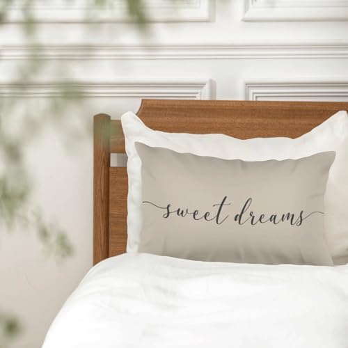 HONLUNG Sweet Dreams Throw Pillow Covers, Bed Decorative Pillows Covers - Image 2