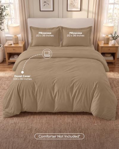 Duvet Cover King, 3 Piece Set, Extra Soft - Image 3